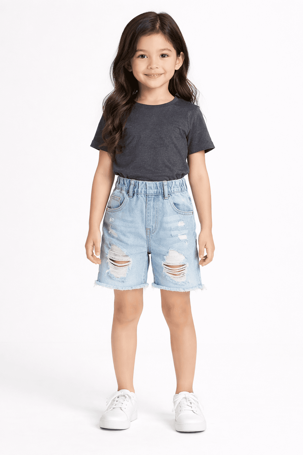 Short Jeans Feminino Cintura Alta Destroyed