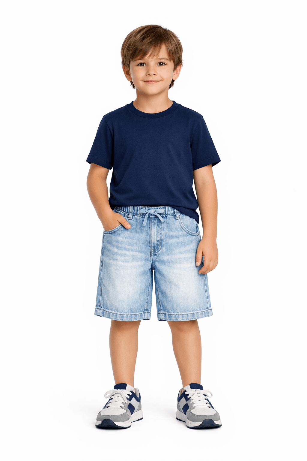 Bermuda Jeans Delavê Masculina - Miniatura 2