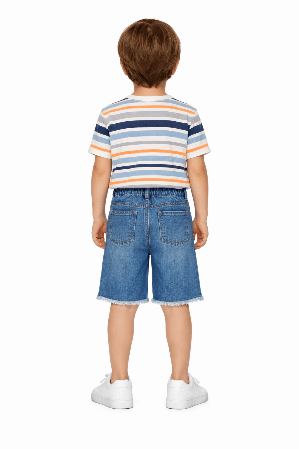 Bermuda Jeans Barra Desfiada Masculina - Miniatura 2